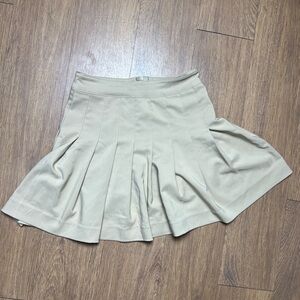 Love Tree Beige Pleated Skirt